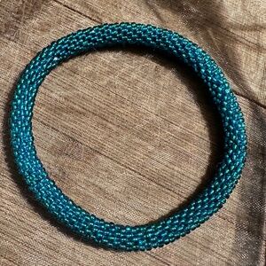 Sashkaco Women’s bracelet extended size Teal
